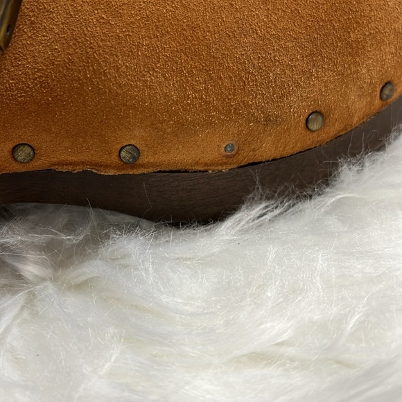 DR. SCHOLLS original collection, camel brown suede clogs, like new, 9M - Picture 5 of 8